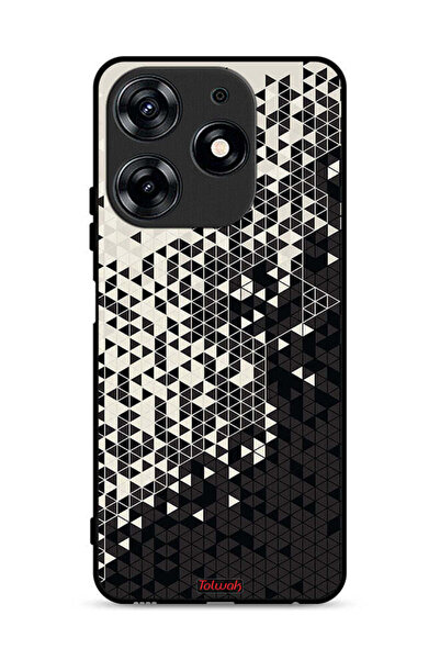 Tolwak غطاء حماية لهاتف Tecno Spark 10 Pro 4G بنمط مثلث فني رقمي