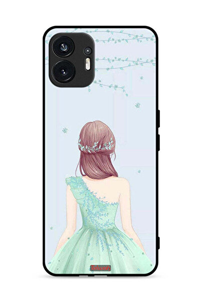 Tolwak Nothing Phone (2) 5G Protective Case Cover Cute Girl In Floral Dress