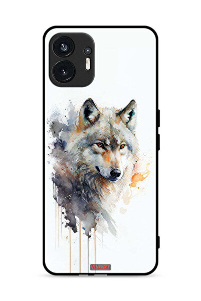 Tolwak Nothing Phone (2) 5G Protective Case Cover Wolf Abstract Art
