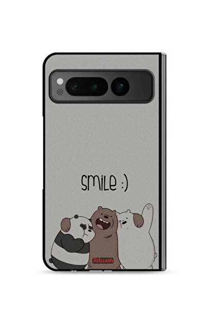 Tolwak غطاء حماية لهاتف جوجل بيكسل فولد 5G بطبعة ابتسامة الأصدقاء