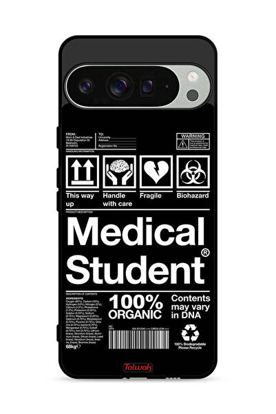 Tolwak غطاء حماية لهاتف Google Pixel 9 Pro XL، ملصق طالب الطب