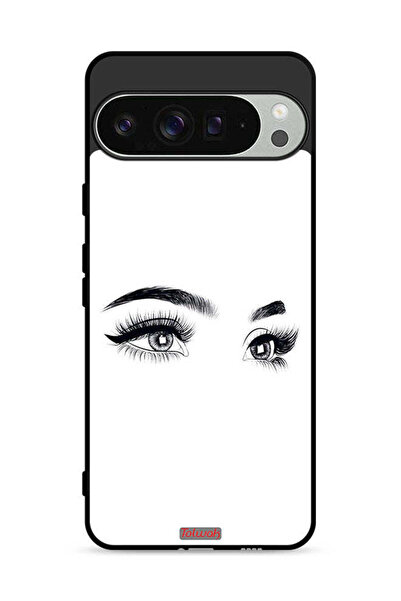 Tolwak غطاء حماية لهاتف Google Pixel 9 Pro XL برسومات عيون فنية