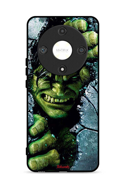 Tolwak غطاء حماية لهاتف Honor X9b 5G بتصميم هالك المذهل