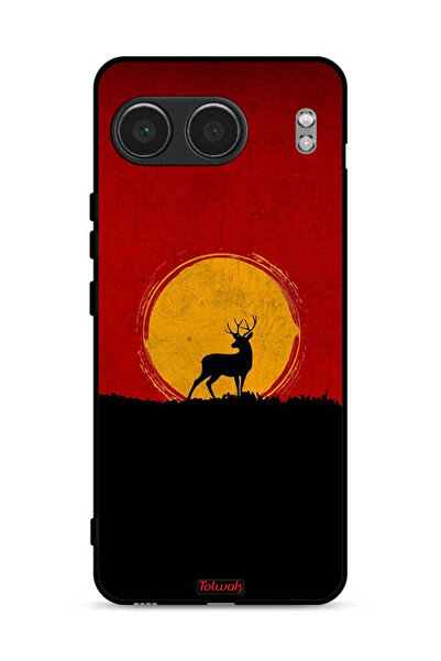 Tolwak غطاء حماية لهاتف OnePlus Nord 4 5G بتصميم غزال وقمر