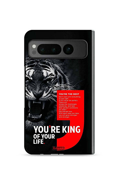 Tolwak غطاء حماية لهاتف Google Pixel Fold 5G أنت ملك حياتك