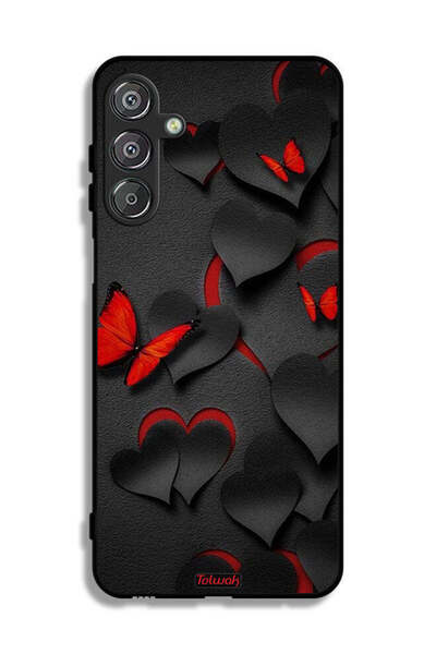 Tolwak غطاء حماية لهاتف سامسونج جالكسي A16 بنقشة قلوب وفراشات