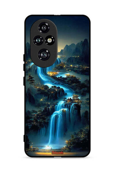 Tolwak غطاء حماية لهاتف Honor 200 Pro 5G بتصميم شلال فني