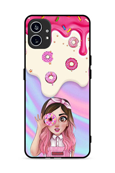 Tolwak غطاء حماية 5G لهاتف Nothing Phone (1) يحمل صورة دونات