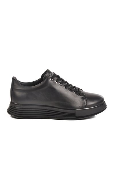 MARCOMEN Black Genuine Leather Anatomical Men's Casual Shoes 152-21032 m