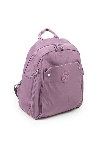 İMAKS Small Size Lightweight Water Resistant Parachute Fabric Multi-Eye Daily Women's Backpack Lilac Purple S013