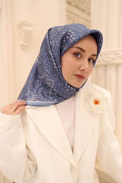 Silk Home Eșarfă din mătase twill - 11464-21 Indigo
