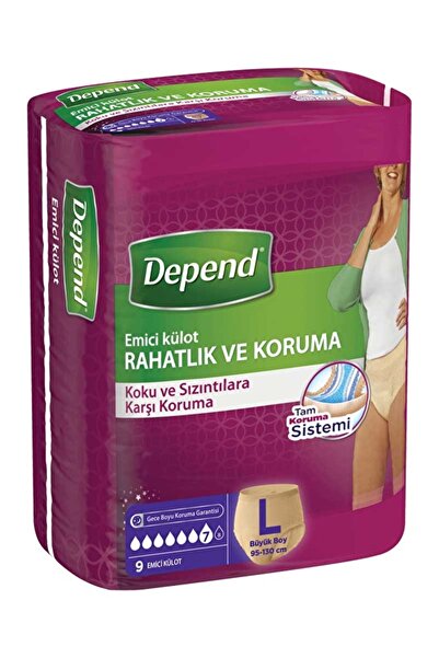 MATMEL 4 Pcs Depend Absorbent Panties Large Size Women's 9-Pack