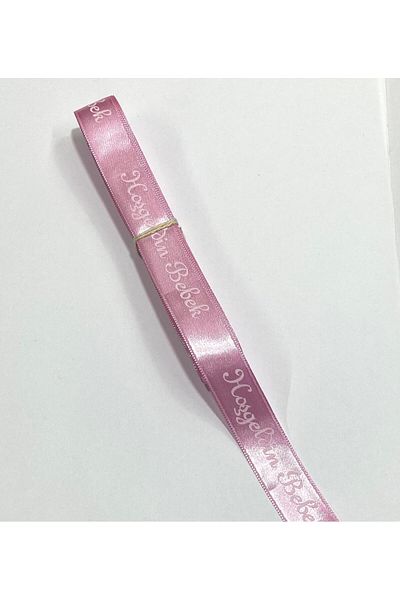 karantuhafiye Printed Ribbon / Welcome Baby Written Ribbon / 10 Meters / 2 cm (20 mm)