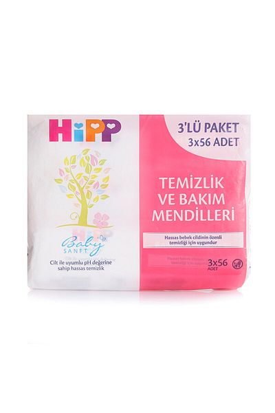 Hipp Cleaning and Care Baby Wet Wipes 3X56 Pieces