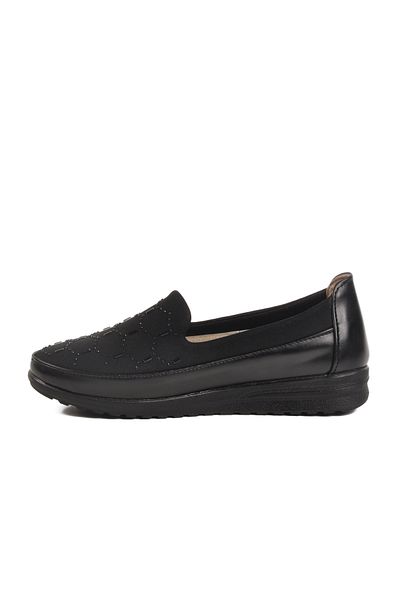 AYAKMOD Black Gel Sole Anatomical Women's Casual Shoes 234 Z