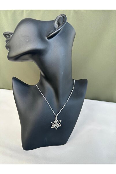 Tudivanyu Aksesuar Modern Tasarımlı Davut Yıldızı Kolye