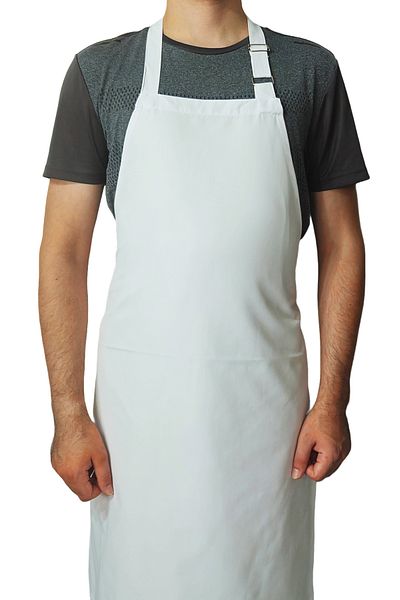 Ant Rotagrup Üniforma ve İş Elbiseleri Adjustable Length Pocketless White Kitchen Restaurant Chef Apron