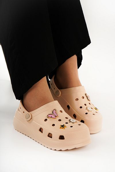 Babetty Orthopedic High Sole Hospital Nurse Doctor Sea Beach Pool Slippers with Stone Massage Sole