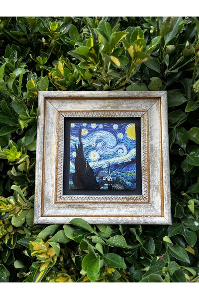 Innovate Store Ramă de calitate pentru pictură cu noapte înstelată din piatră...