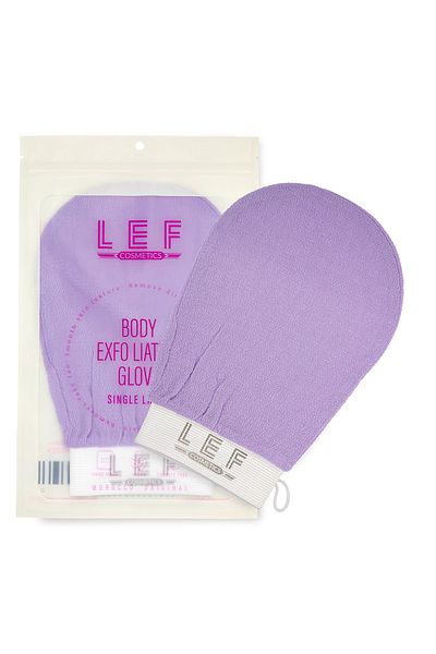 LEF COSMETICS PURPLE Korean Body Exfoliating Glove Single Layer |