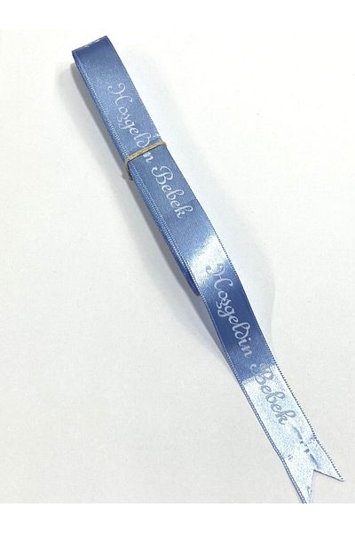 karantuhafiye Printed Ribbon / Welcome Baby Written Ribbon / 10 Meters / 2 cm (20 mm)
