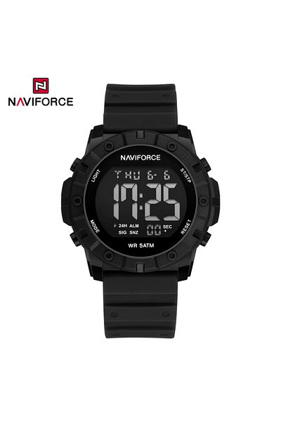 Naviforce Digital Sports Watch with Multifunctional Display Durable Strap Water Resistant Timepiece