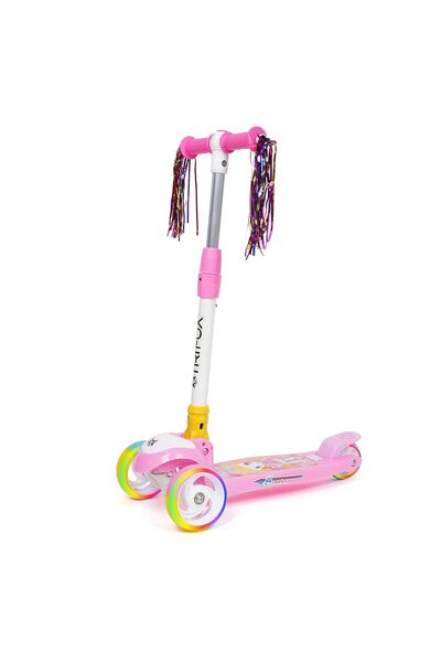 rexa سكوتر مع 3 مستويات لضبط الارتفاع، عجلة متعددة الألوان