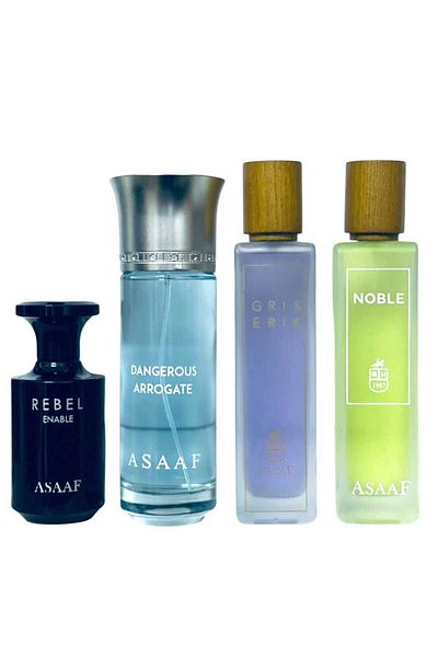 ASAAF Assaf Noble, Jars, Dangerous and Rebel perfume set, all 700ml