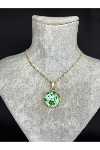 Mos Tespih قلادة من الفولاذ على شكل زهرة