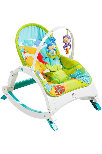rexa Rainforest Newborn-to-Toddler Portable Rocker – Multi-Stage Baby Chair (13.46 x 60.96 x 44.45 cm)