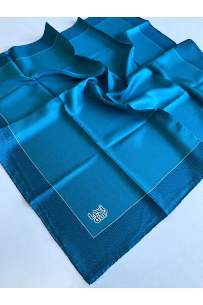 Levidor Μεταξωτό μαντήλι Tivil 39305 Τυρκουάζ μονόχρωμο