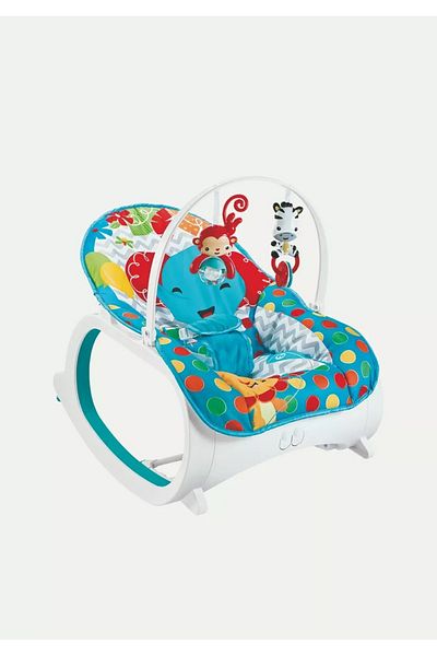 rexa Toddler Polka Dotted Portable Rocker – Lightweight Baby Rocking Chair (63 x 42 x 18 cm)