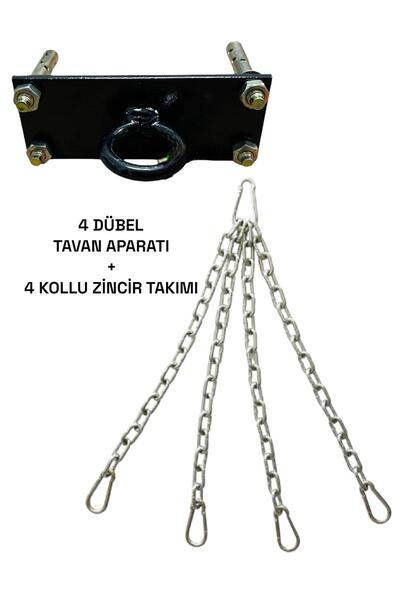 REMEGE 4 Dübel Boks Kum Torbası Tavana Asma Aparatı ve 4 Kollu Zincir Takımı