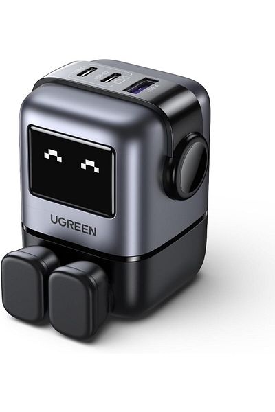 Ugreen UNO 65W USB C Charger 3-Port Nexode 65W GaN with LED Display