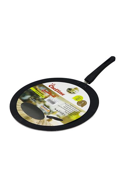 Chefline مقلاة مقعرة من الألومنيوم غير لاصقة، 28 سم 1685533