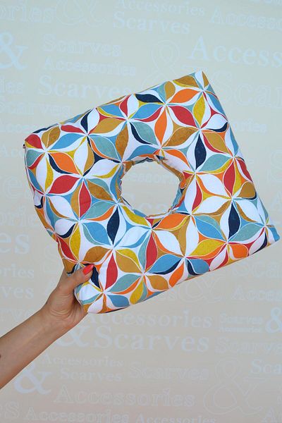 Sacce Scarves&Accessories Colorful Piercing Pillow Comfortable Sleeping Pillow with Hole