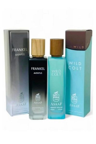 Denx مجموعة عطور عساف ( وايلد كولت + فرانكل افنتوس ) لكل عطر 200 ملي