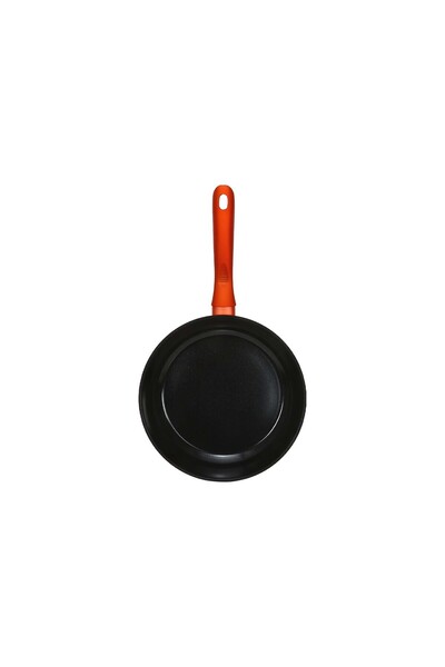 Chefline Induction Base Ceramic Natural Coating Fry Pan, 24 cm, Red, DZJ24 17...