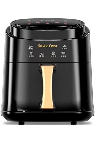 Silver Crest 1400W Digital Electric Air Fryer 10L Household Oven LCD Display Plastic Fast 1400W