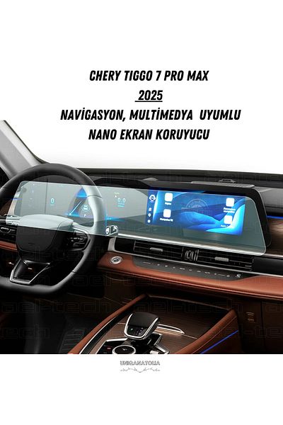 UniqAnatolia Chery Tıggo 7 Pro Max 2025 Digital Instrument and Multimedia Compatible Nano Screen Protector