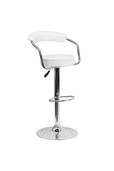 rexa Adjustable Bar Stool – Modern Swivel Stool with Height Adjustment (19.5" W x 19.5" D x 34–42.25" H)