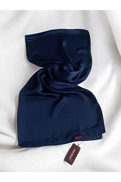 KROREN Şal Jan Jan, culoare uni, albastru închis 7301-22