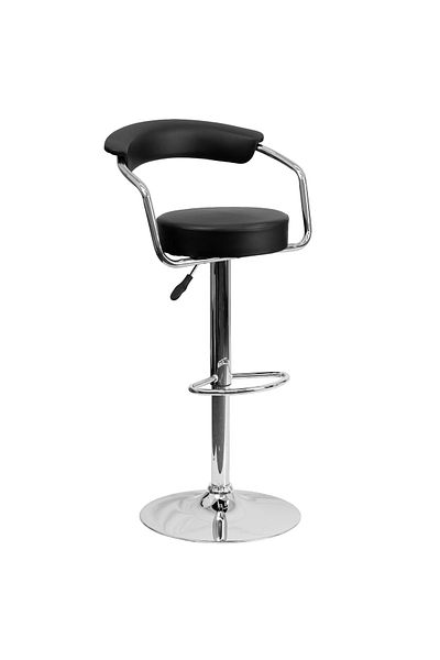 rexa Adjustable Bar Stool – Modern Swivel Stool with Height Adjustment (19.5" W x 19.5" D x 34–42.25" H)