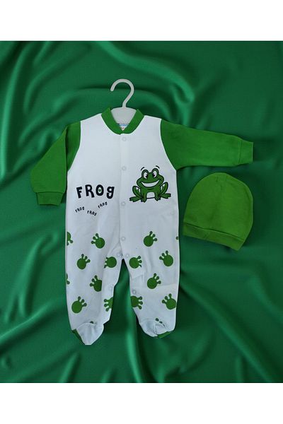 OEM Set Salopetă Și Căciuliță Frog, 6-9 Luni, 74 Cm