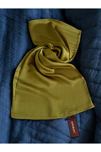 KROREN Şal Jan Jan Olive de culoare uni 7301-1034