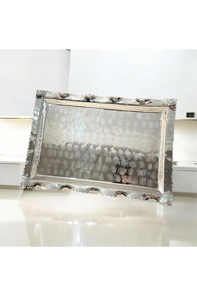 partridge store Silver Plated Footed Rectangular Tray 35 cm