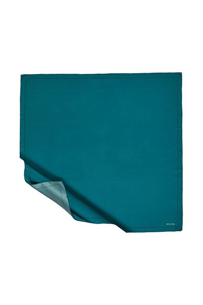 ipekevi Μεταξωτό Φουλάρι Twill - Πλαίσιο - Πράσινο Βενζίνης