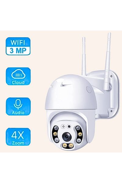 divendi-ro 3MP, 1080p, 355°, 355°, LED+IR, outdoor, motion sensor, IP surveillance camera, app control