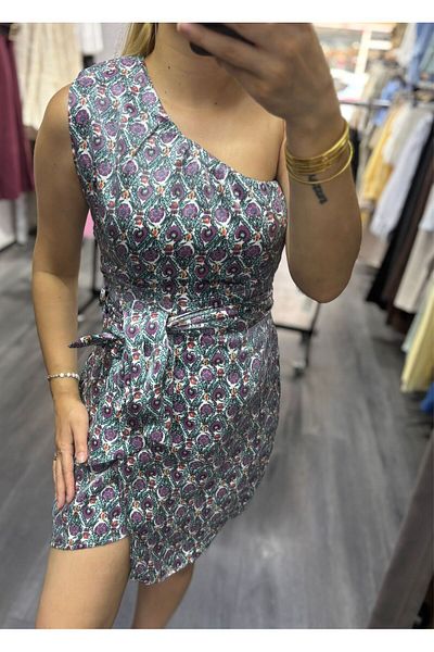 Haticepalas Rochie cu un singur umăr cu curea