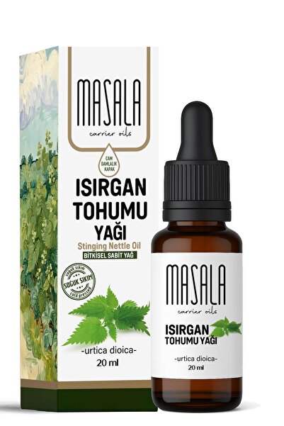 Masala Nettle Seed Oil 20 ml – Cold Pressed – 100% Pure and Natural – Urtica Dioica Seed Oil